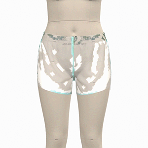Ladies HP Fit Shorts - Clearview Pressure Map