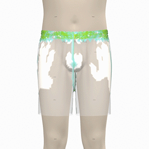 Men's HP Fit Shorts Clearview Pressure Map