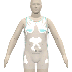 Mens HP Fit Singlet - ClearView Pressure Map