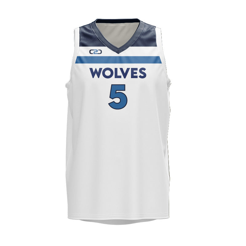 Custom Timberwolves City Slimfit Hp Split Basketball Singlet