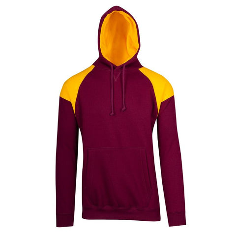 Mens Shoulder Contrast Zip Hoodie