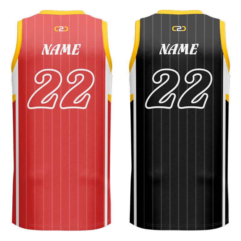 Custom Silver Collection Reversible Slimfit Hp V Neck Basketball Singl ...