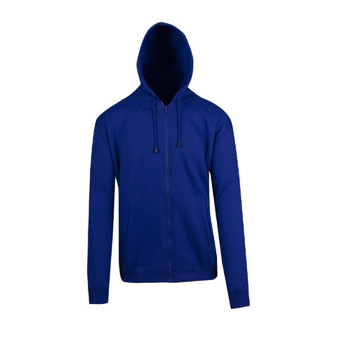 Netball Umpire Zip Hoodie With Pocket "Royal Blue" - Front View