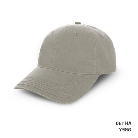 Enzyme Washed Cap — Grey (left)