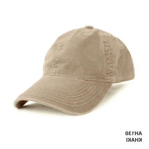 Enzyme Washed Cap — Khaki (left)