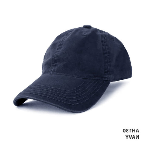Enzyme Washed Cap — Navy (left)