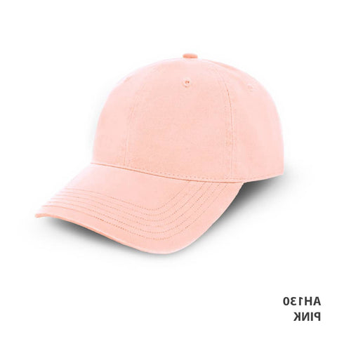 Enzyme Washed Cap — Pink (left)