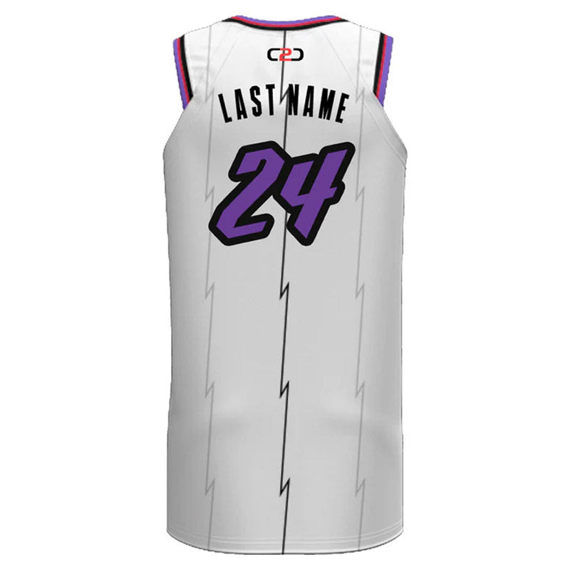 Raptors HP Split Basketball Singlet White | Design Your Own Custom ...