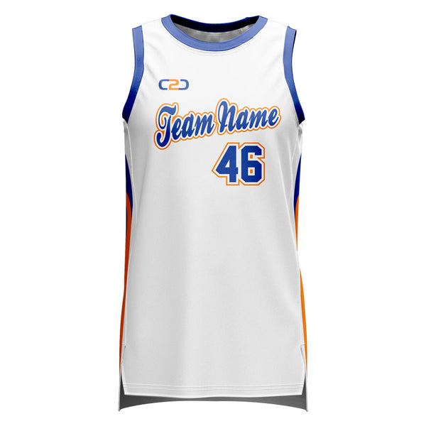 Custom Dodger HP Split Basketball Singlet Front View